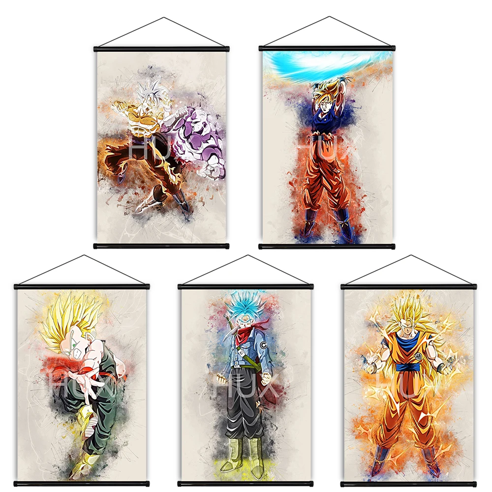

Japane Anime Dragon Ball Z Super Saiyan Cuadros Decorativos Posters Pictures Prints Scroll Canvas Painting Dormitory Living Room