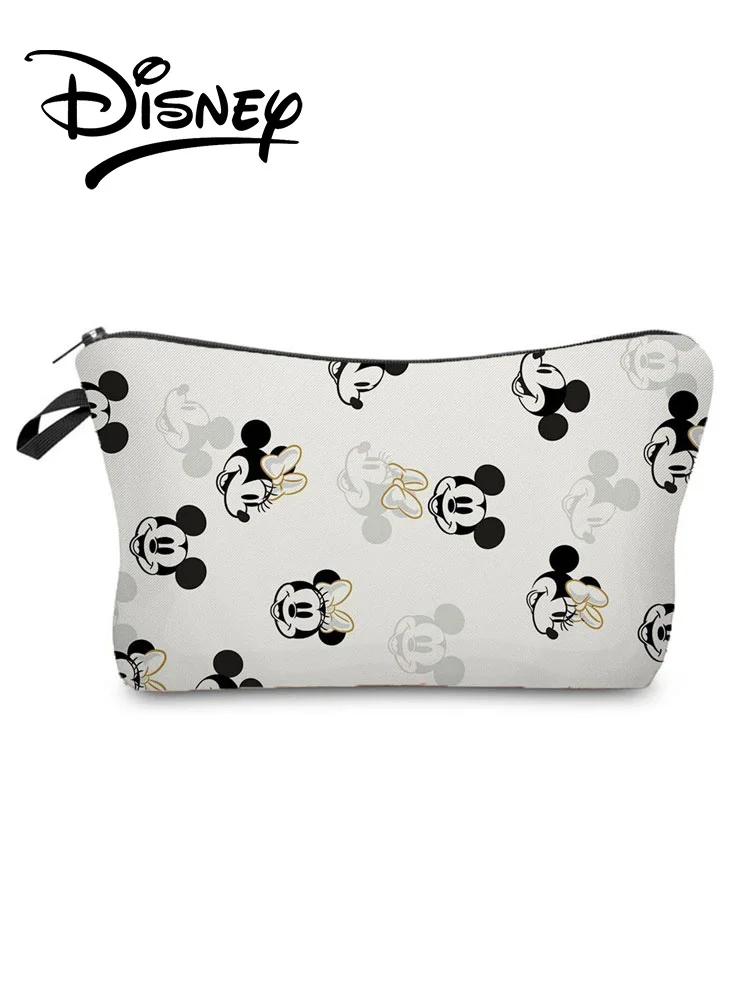 

Disney Mickey Minnie Printed Makeup Bag Cute Cartoon Fashion Women Storage Bag Mini Mouse Cosmetic Bag Child Student Pencil Case