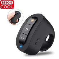 rechargeable 2 4ghz wireless finger ring presentation clicker for powerpoint usb red laser presenter for pointers remote control