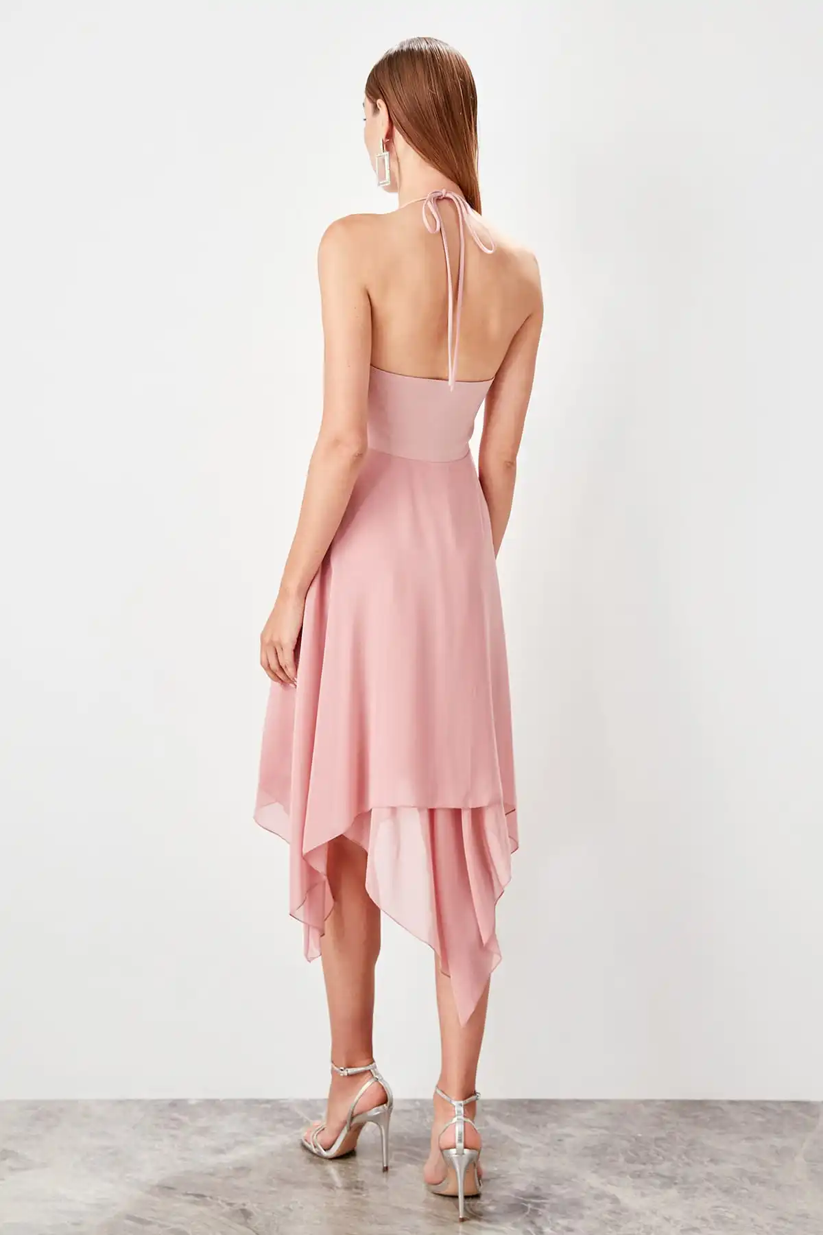 Trendyol платье с завышенной лентой TPRSS19EL0289|Женские платья| |