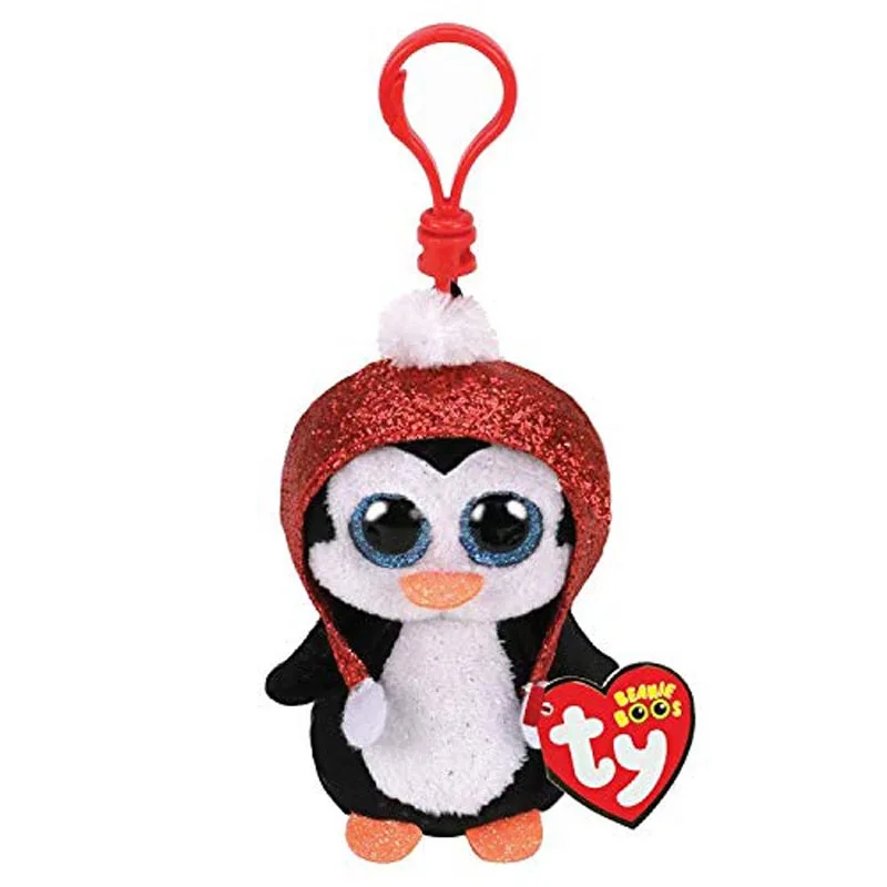 Gale Penguin Clip Ty Beanie Младенцы плюшевый брелок в виде собаки Единорог Пингвин Леопард Сова Обезьяна клип игрушки 10 см Paw Patrol серии Скай скалистый щебень погоня - Цвет: Gale Penguin Clip