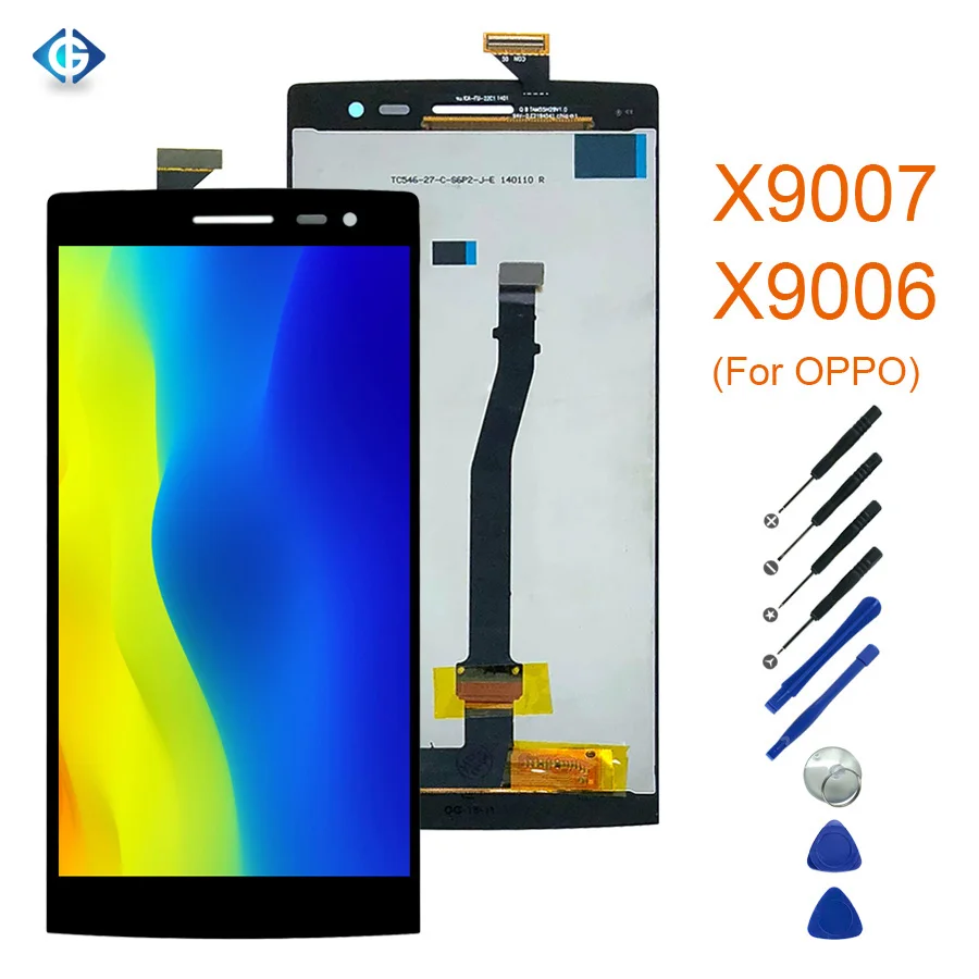 5,5 ''Полный ЖК-дисплей для OPPO Find 7 7A X9007 X9006 ЖК-дисплей сенсорный экран Запасные части для OPPO X9007 экран дисплей полный