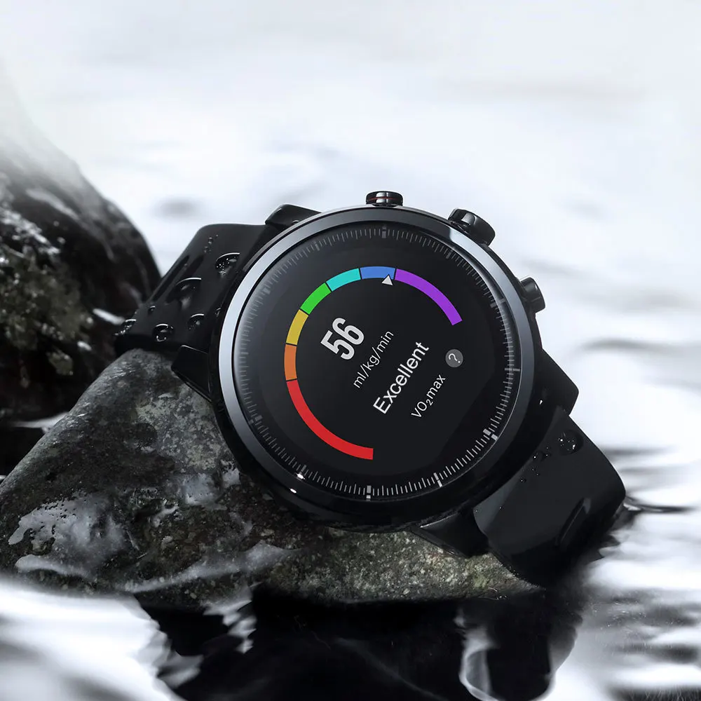 Часы Amazfit Stratos (Smart Sports Watch 2 A1619) (черный) Диагональ (дюйм)-1.34 Bluetooth-4.0 До 5 дней |