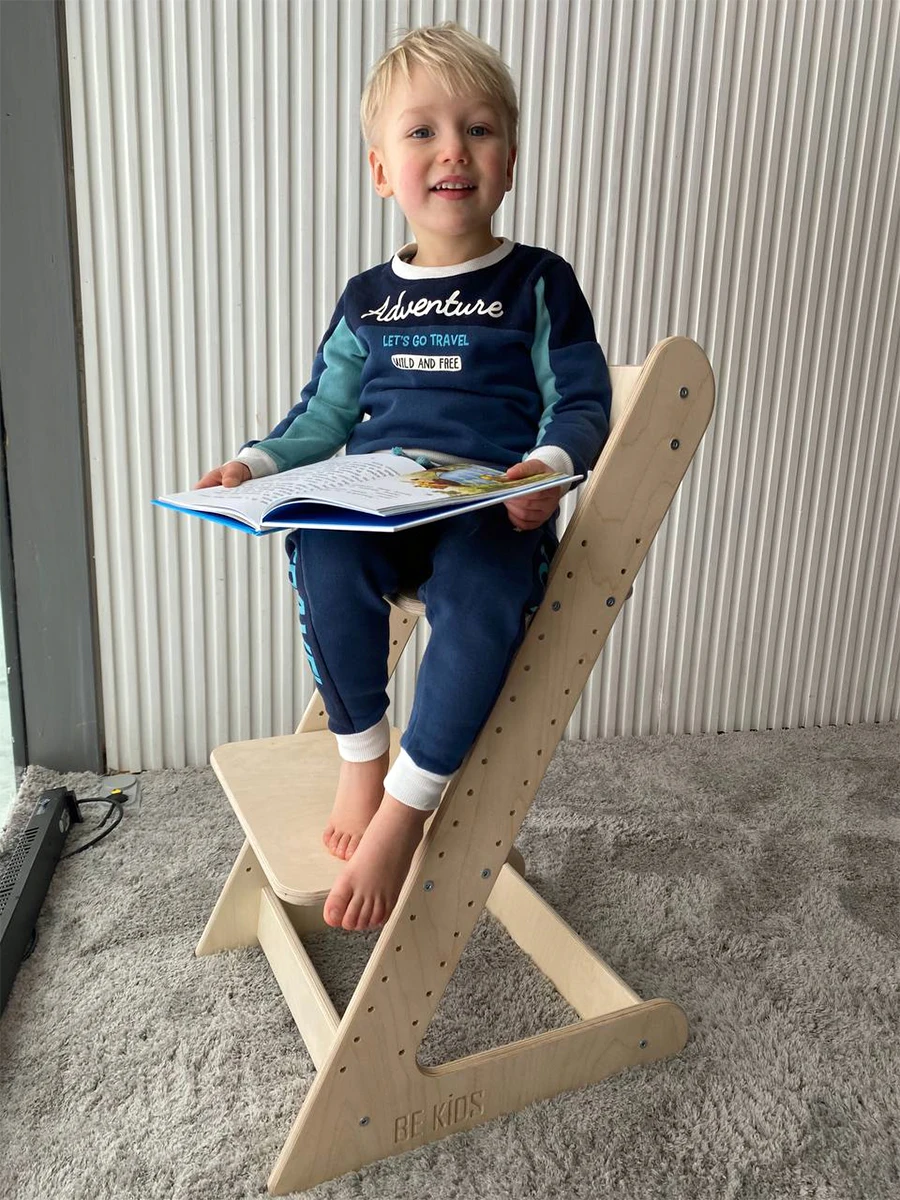 Растущий стул для детей BE KIDS / Детский Cтульчик Стул детский Регулируемый