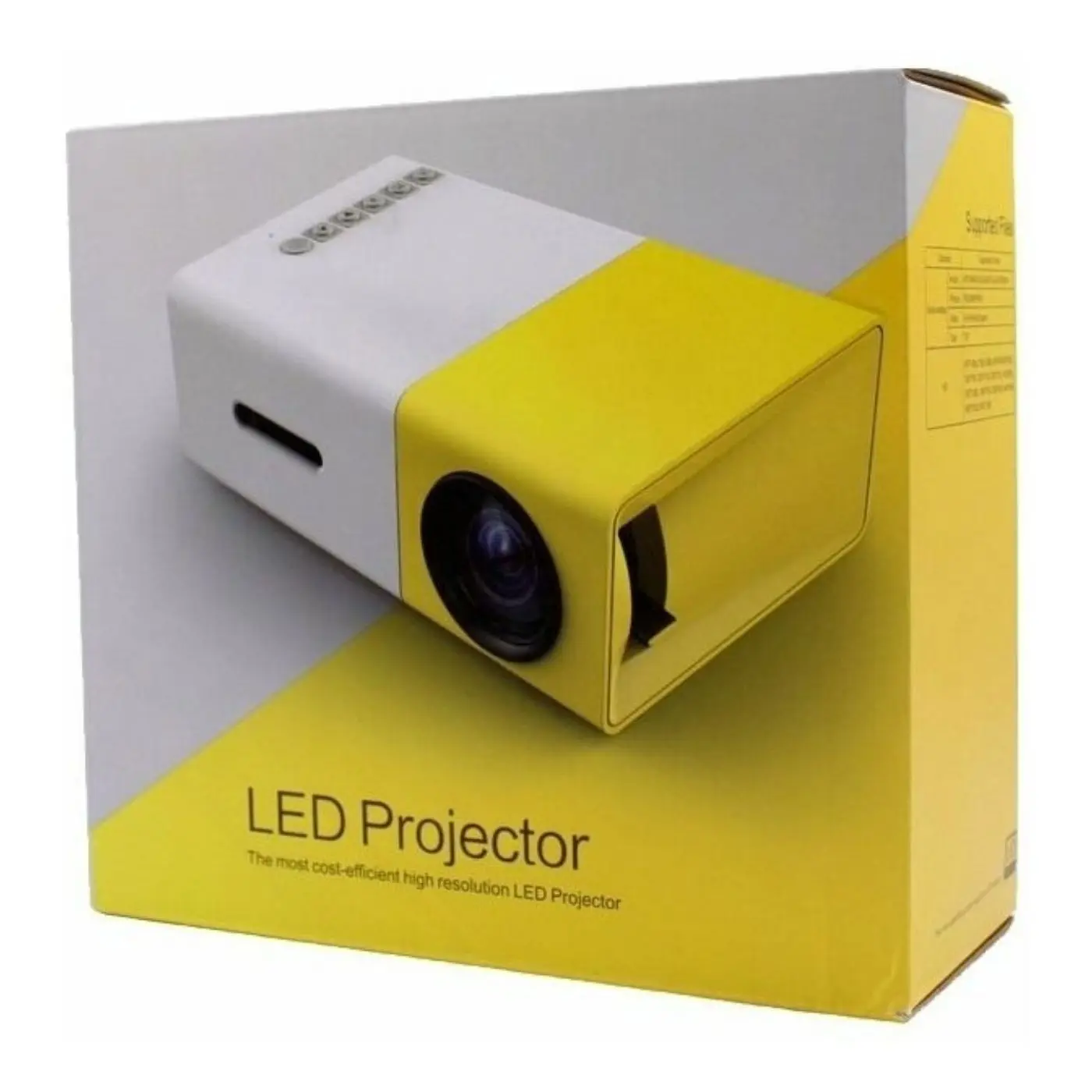 Мультимедийный мини проектор LED Projector YG 300 разрешение: 1920*1080 |