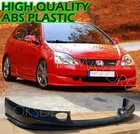 Для HONDA CIVIC EP3 Тип R передняя губа пластик 2004-2005 * рестайлинг модель передний бампер разветвитель для губ Диффузор губа обвес комплект спойлер
