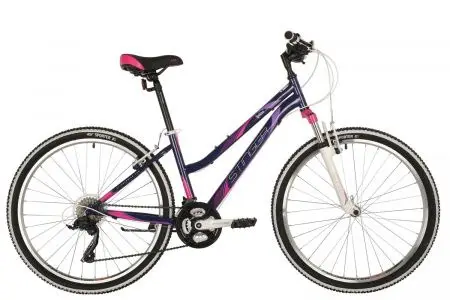 STINGER Велосипед 26&quot LATINA фиолетовый сталь размер 19&quot MICROSHIFT |