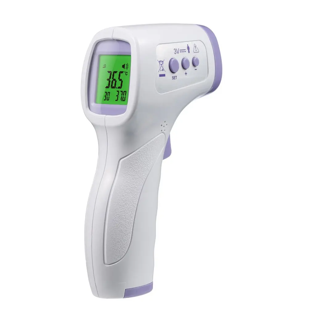 

Бесконтактный инфракрасный термометр с 3-цветной подсветкой для тела, лба, медицинский цифровой термометр, лазерный инструмент для измерен...