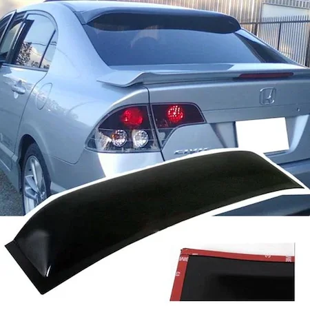 

Car rear window roof Spoiler wing visor bright black for Honda Civic 4DR 2006-2011 Sedan auto accessories car styling roof k
