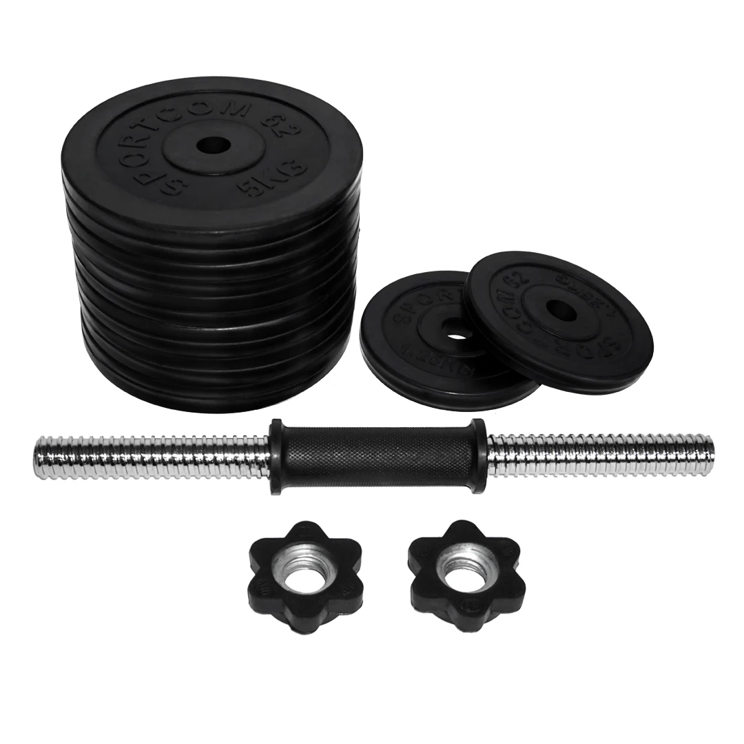 Гантель разборная обрезиненная SPORTCOM D26 | Спорт и развлечения