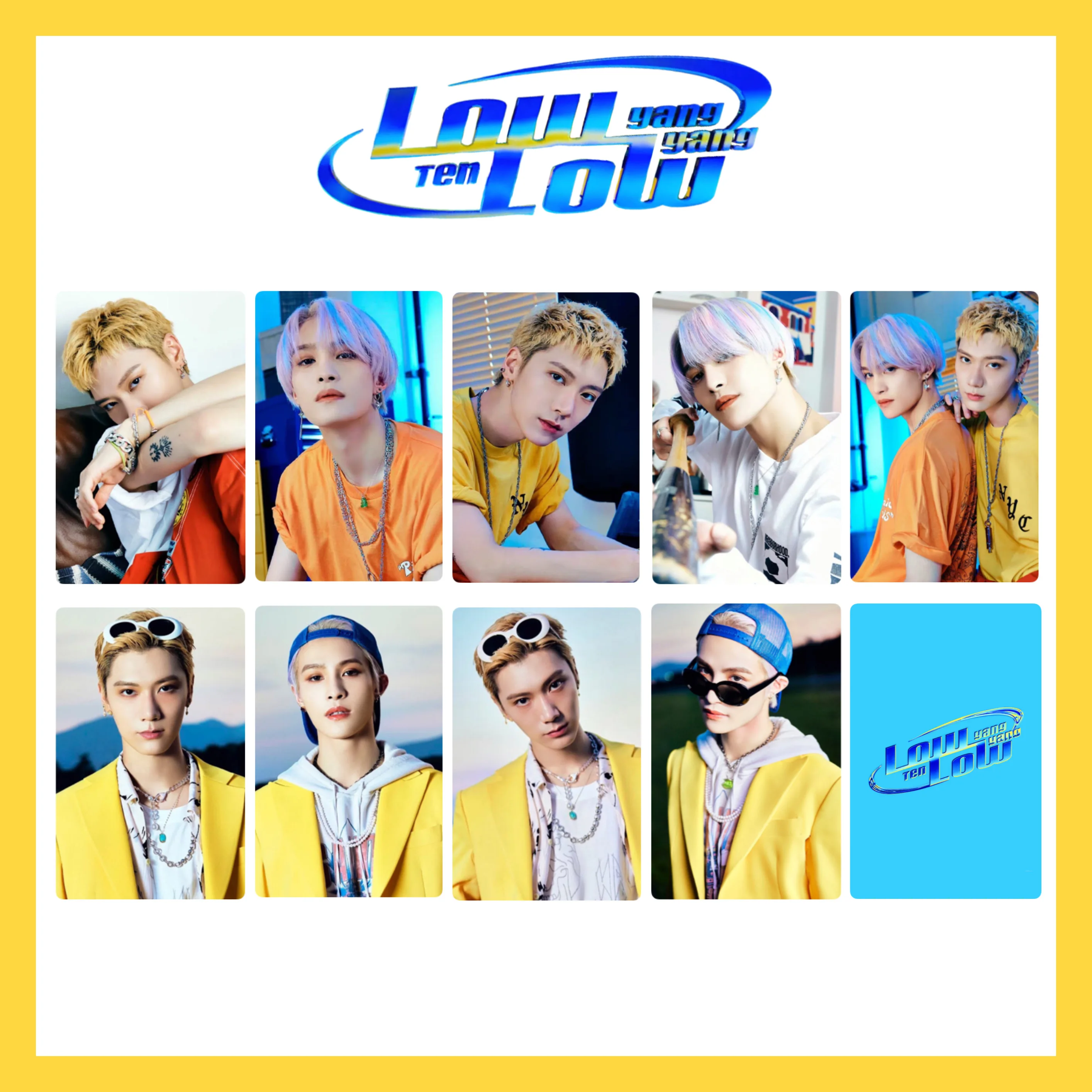 9 шт/комплект Карты закладка K-POP NCT WAYV YANGYANG & TEN LOW для коллекции | Наборы