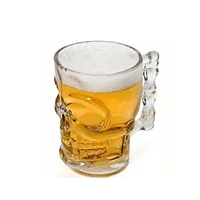 bar ktv crystal skull glasses glass handle bone beer glass wine goblet wine glass saver whisky glass