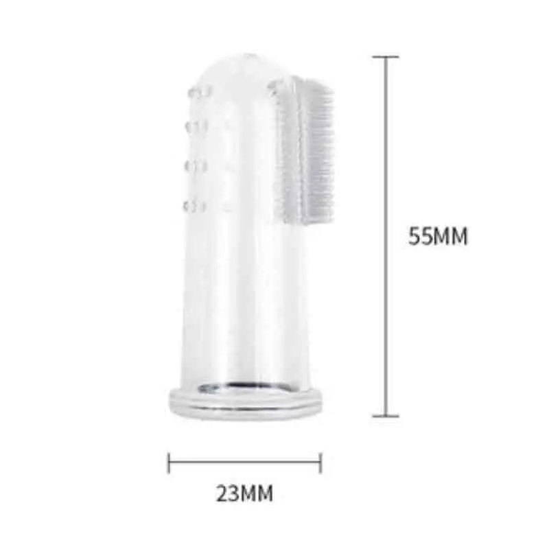 10 шт. Мягкая Силиконовая зубная щетка для домашних животных очиститель зубов