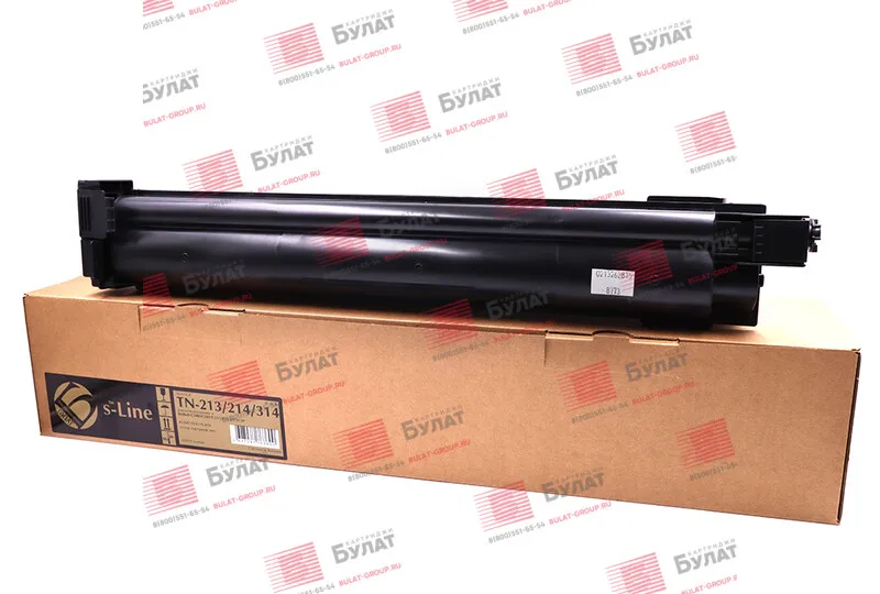 Тонер-картридж БУЛАТ s-Line TN-213K/TN-214K/TN-314K для Konica Minolta bizhub C200 C203 C253 C353 (Чёрны |