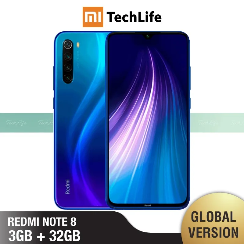 Глобальная версия Xiaomi Redmi Note 8 32 Гб ROM 3 RAM (Совершенно новый/запечатанный) note note8