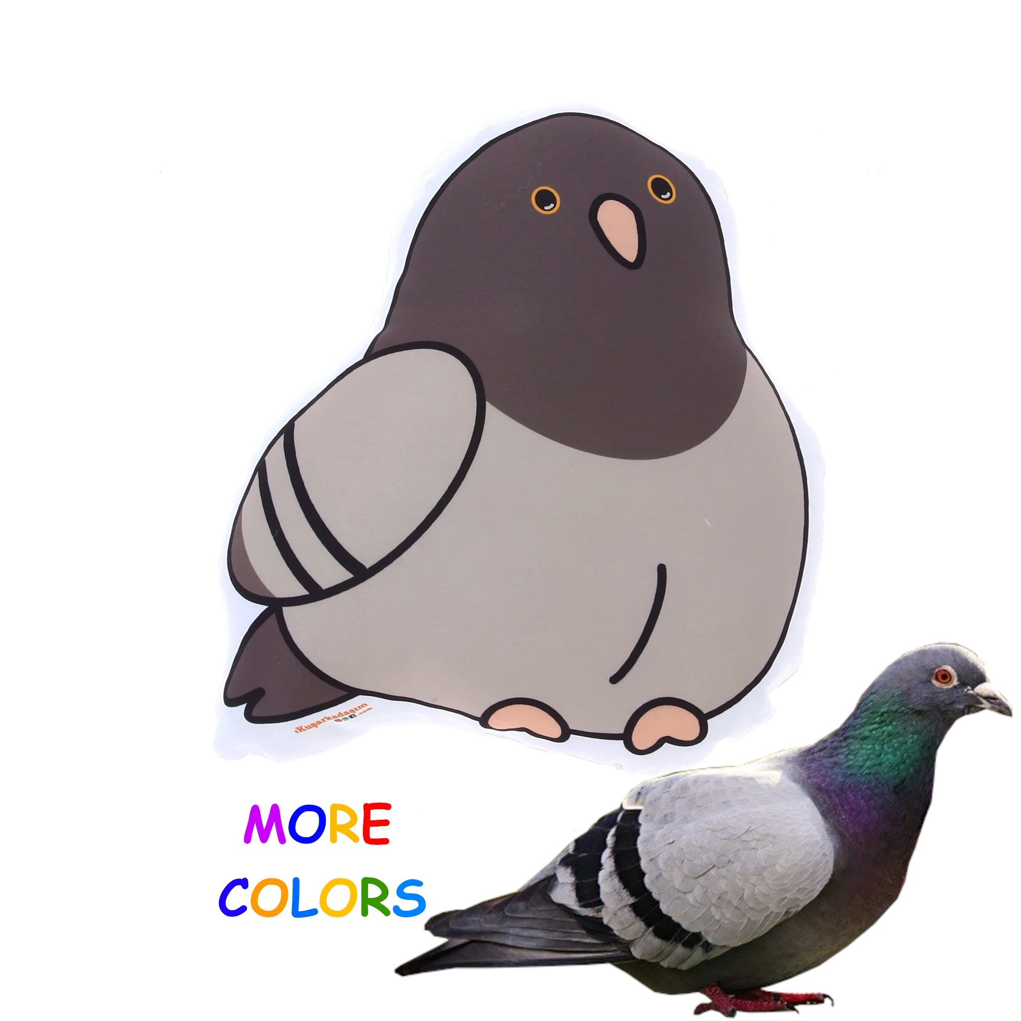 Плюш голубей подушка птица попугай подарок высота 36 см (14 20 дюйма) ширина 32 (12 60 |