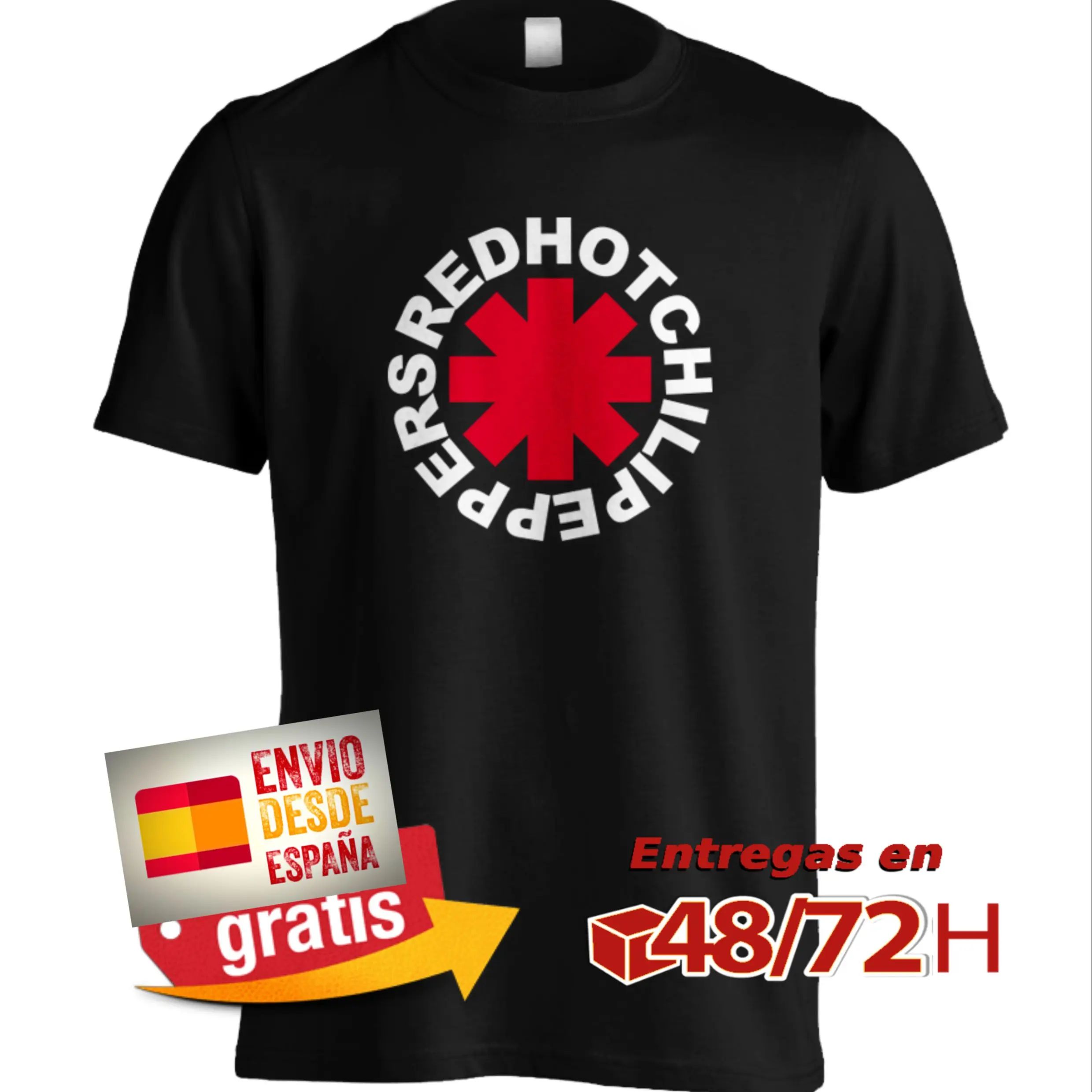 Футболка RHCHP на заказ с изображением группы Red Hot Chili мощный перец жесткий рок