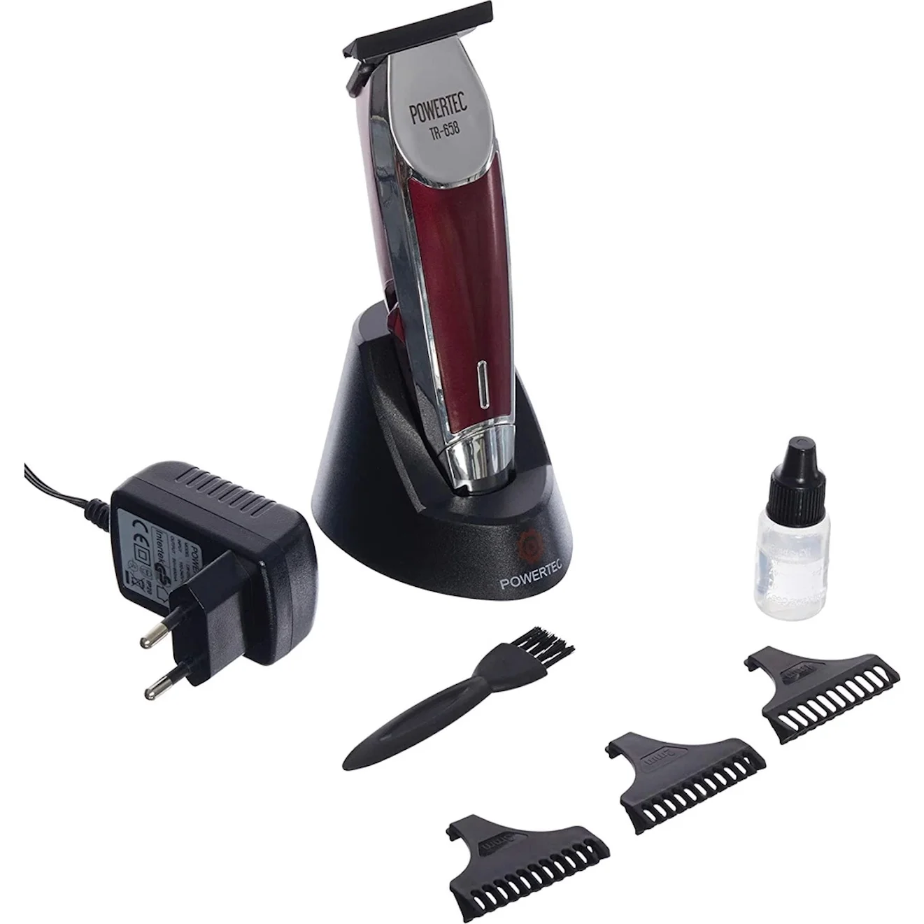Powertec TR-658 Professional Nape Beard Drawing Shaver Electric Wet Dry Shaver Waterproof Razor for Men enlarge