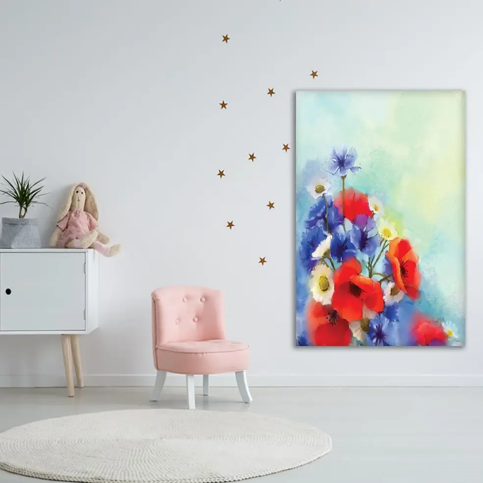 Гобелен с цветами мака 65-73f ромашки весенний Цветочный сезон Природа тема