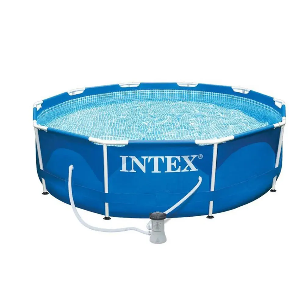 INTEX Бассейн каркасный Metal Frame 305x76см 4485л насос с фильтром 1250 л/ч|Бассейн и