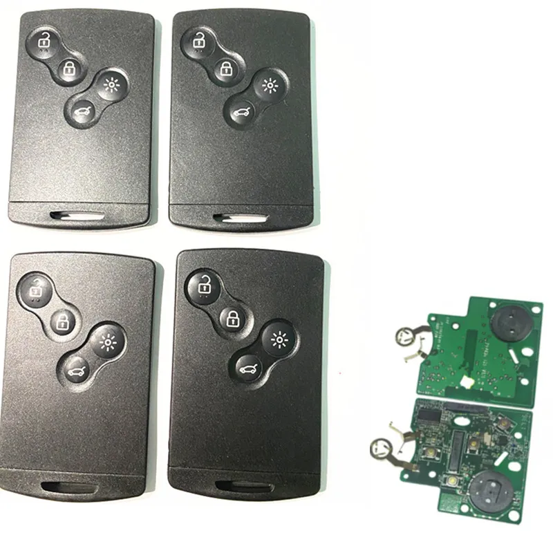 

Keyless Go Handsfree Smart Card Remote Car Key With 4 Buttons 433MHz PCF7953 4A Chip for Renault Clio IV 4 Captur 2009-2017