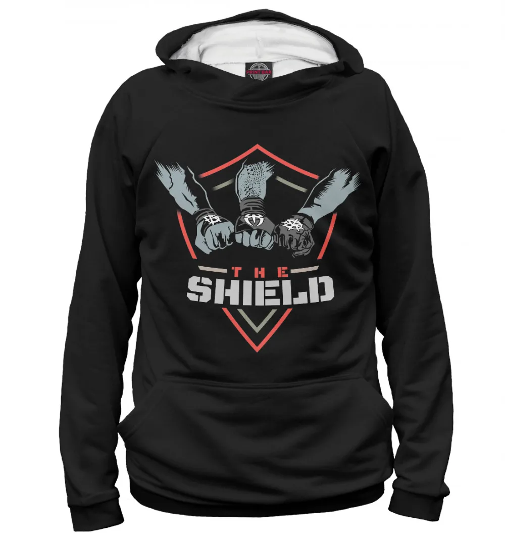 Мужское худи The Shield красный | Мужская одежда