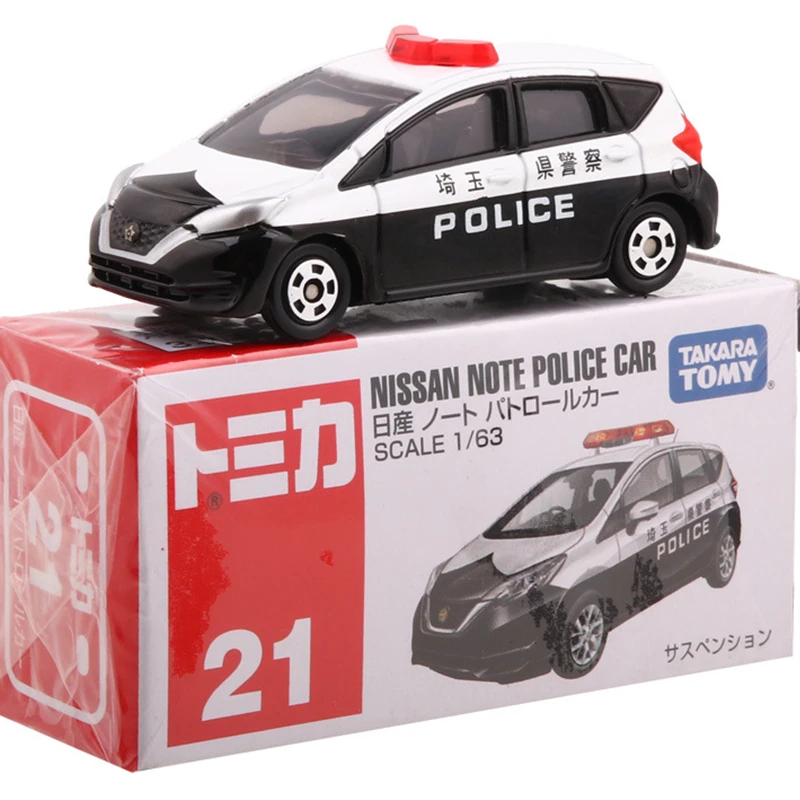 

Takara Tomy Tomica No.21 Nissan Note Police Car Scale 1/63 Mini Hot Pop Kids Toys Motor Vehicle Diecast Metal Model