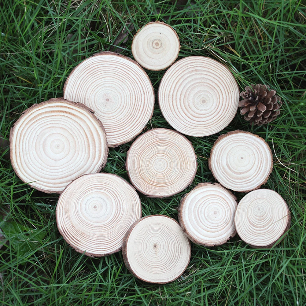 Деревянный диск 3-19 см круглые деревянные диски сделай сам ремесла для свадьбы