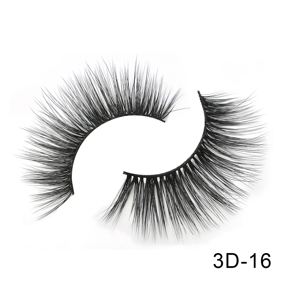 3D-16 6 пар Friholl. m Искусственные норковые ресницы натуральные длинные ресницы ручной работы макияж 25 мм Искусственные норковые ресницы 3D синтетические шелковые накладные ресницы - Цвет: 3D-16
