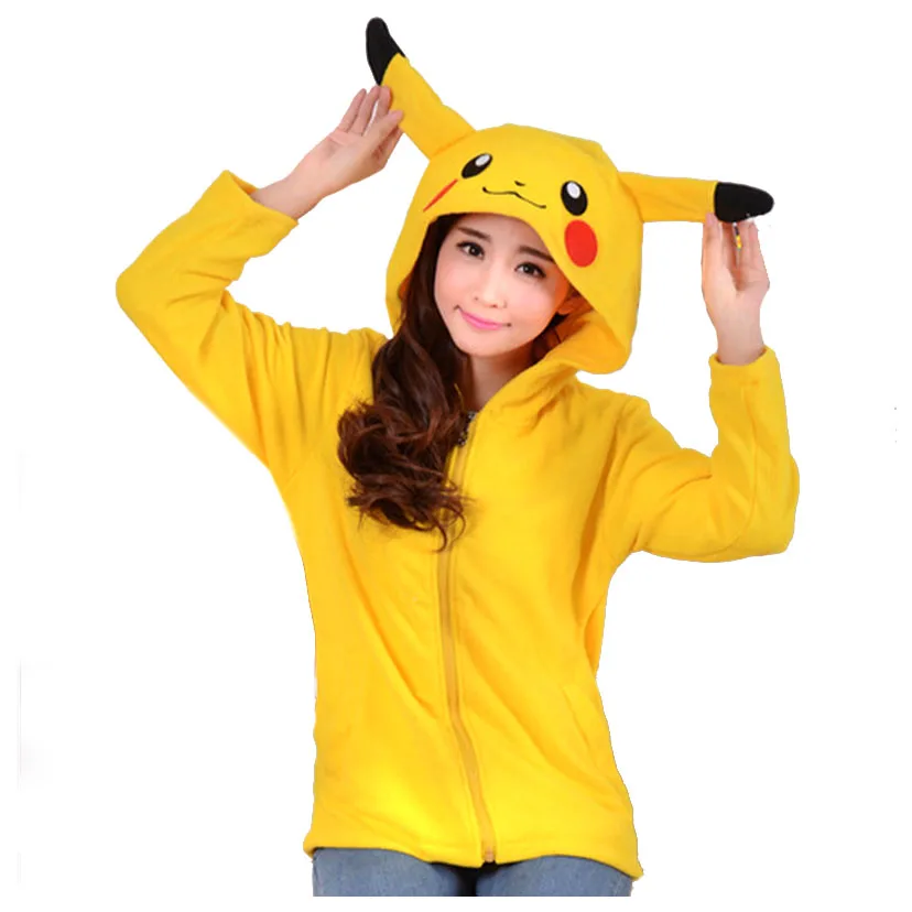 Толстовка Пикачу кофта свитшот свитер стич кигуруми костюм желтый |