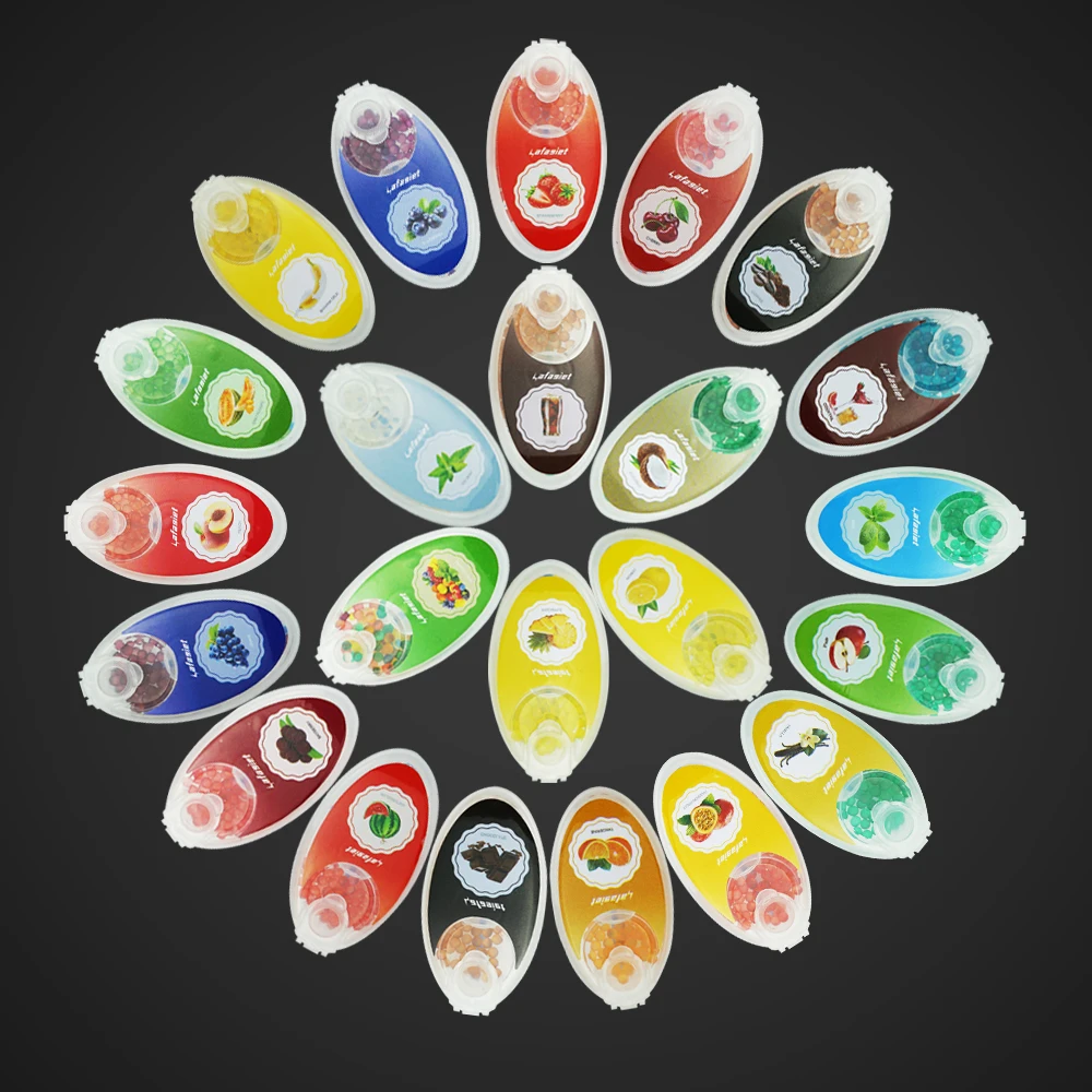 100 шт. смешанные капсулы ментола с фруктовым вкусом мятные бусины