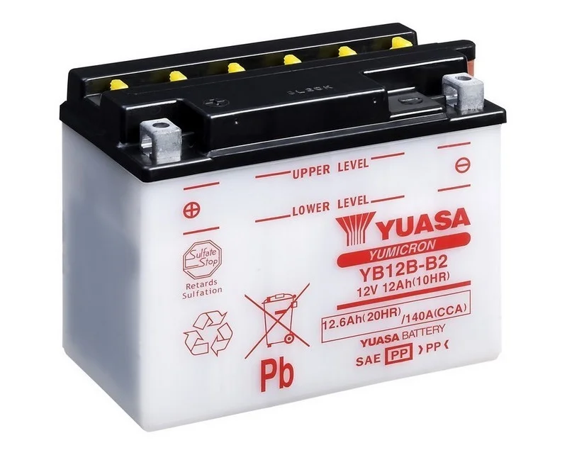 Аккумулятор YUASA YB12B B2 (б/э)|Аккумуляторы для мотоциклов| |