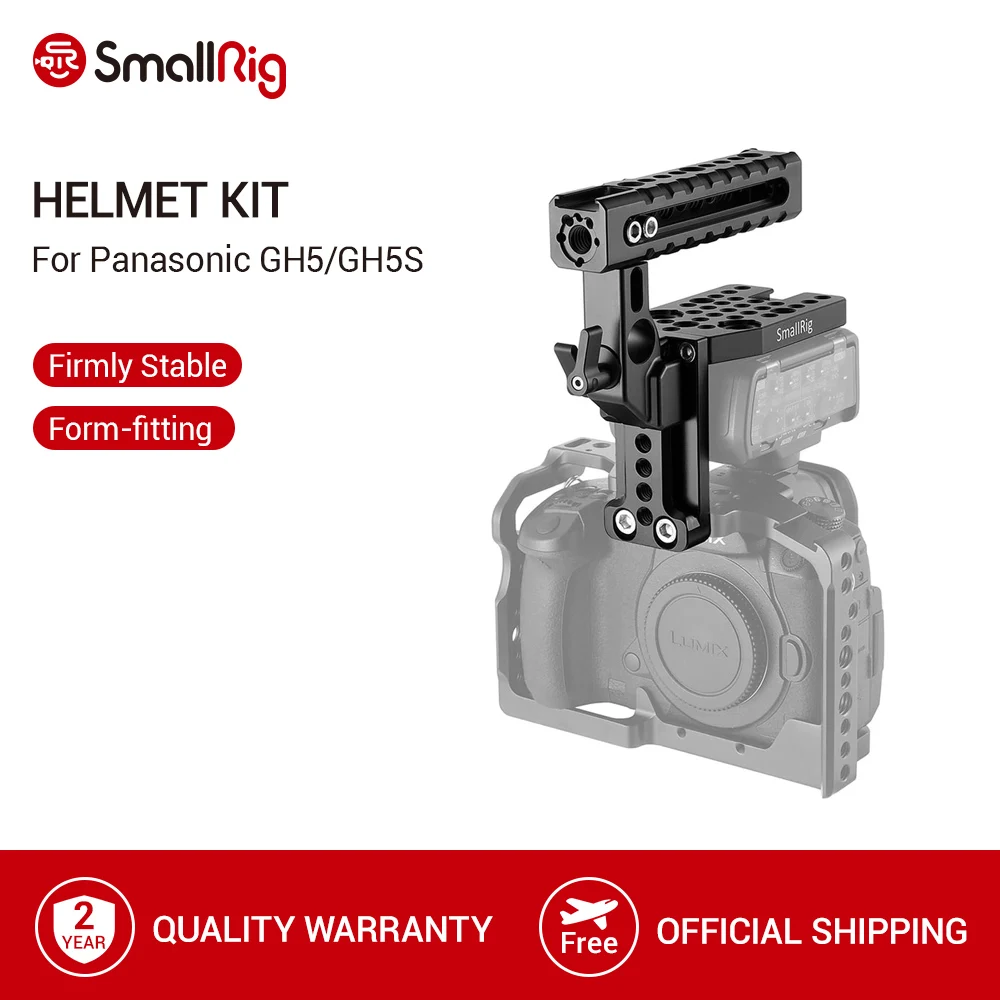 Верхняя ручка клетки SmallRig для Panasonic Lumix GH5 DMW XLR1 с направляющими отверстиями Arri