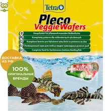 Tetra Pleco Veggie Wafers(пластины) для питающихся на дне рыб, 15 г