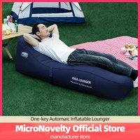 giga lounger gs1 one key automatic inflatable lounger portable thick rechargeable outdoor camping beach air bed sofa mat