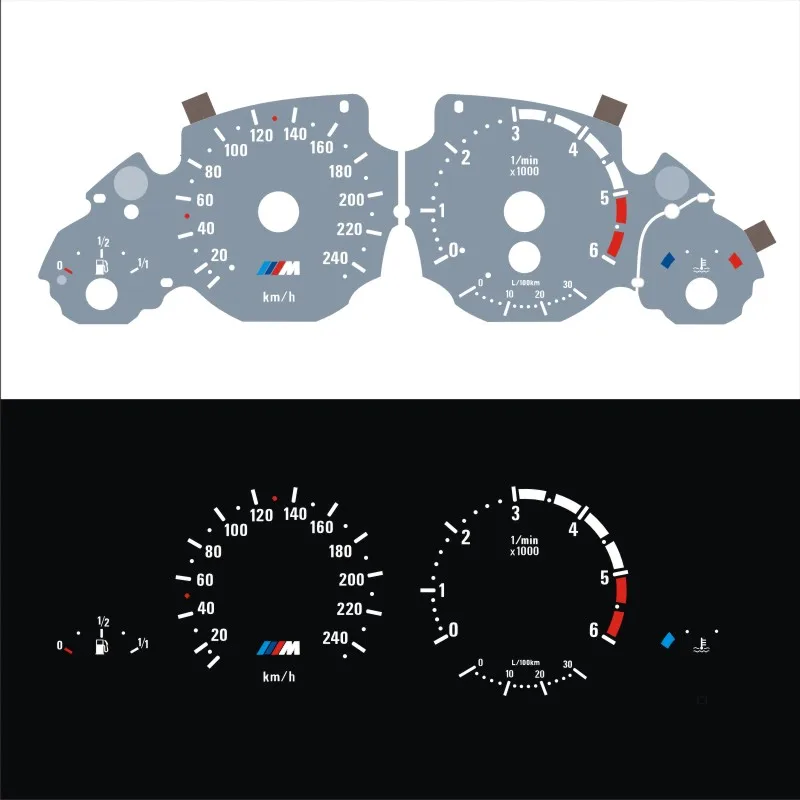 Индикатор свечения для E39 E53 Diesel 520d 525d 530d X5 3.0d 6000 об/мин|Спидометры| |