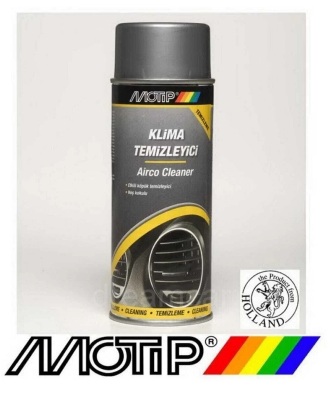 Motip Airco Air Conditioner Cleaner Foam 400 Ml. Car Care Product Accessory Cleans the Micro-Organisms and Microbes