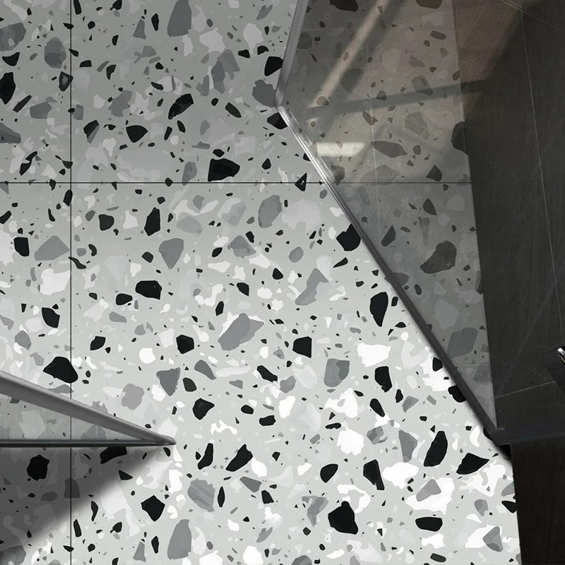 10 шт./компл. креативная Нескользящая напольная плитка из мозаики Terrazzo наклейки
