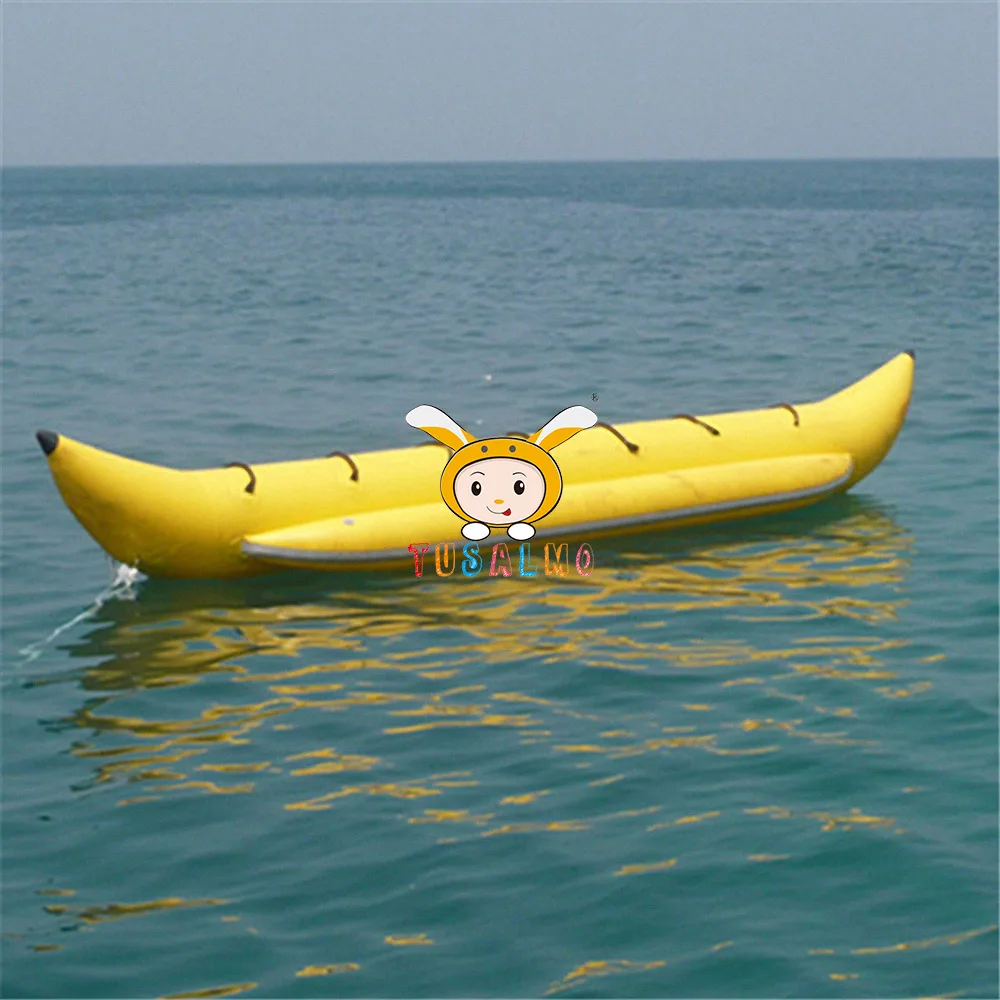 

Nathaniel Water Games Towable Tube Professional Inflatable Flying Water Banana Boat for 6 Persons