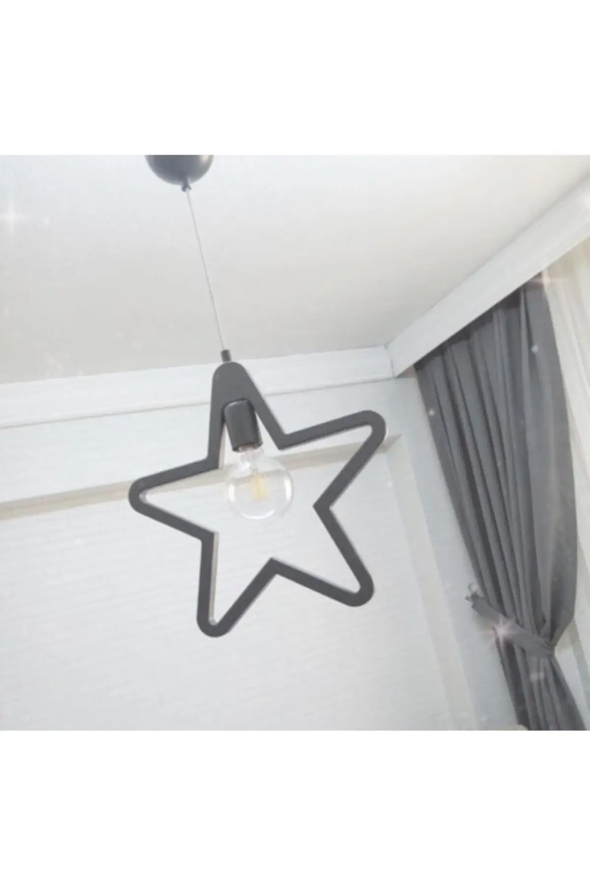 Baby Room Grey Star Wood Light Decorative Wooden Home Decoration