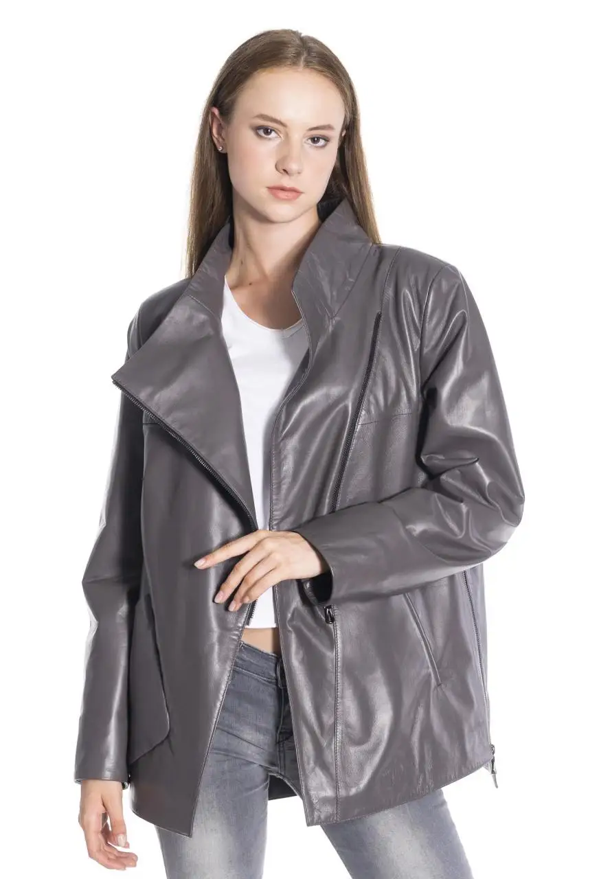 Women winter leather jacket winter Leather Jacket Genuine Real Leather Jacket leather Coat lambskin coat Female Jacket Genuine
