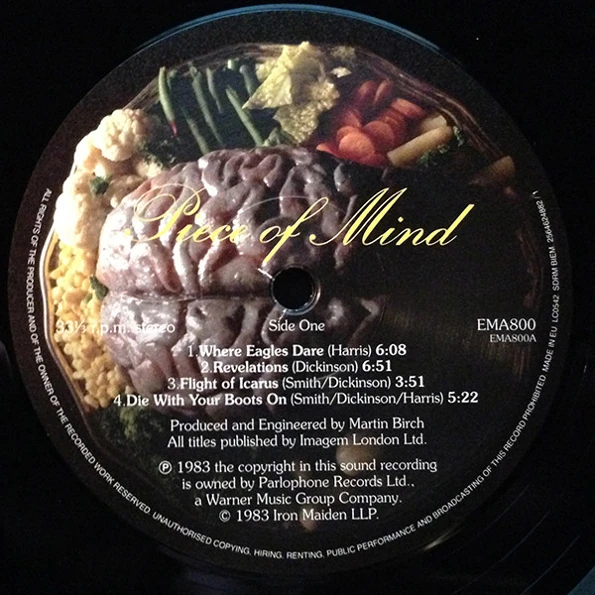Iron Maiden / Piece Of Mind (LP)|Проигрыватели DVD| |