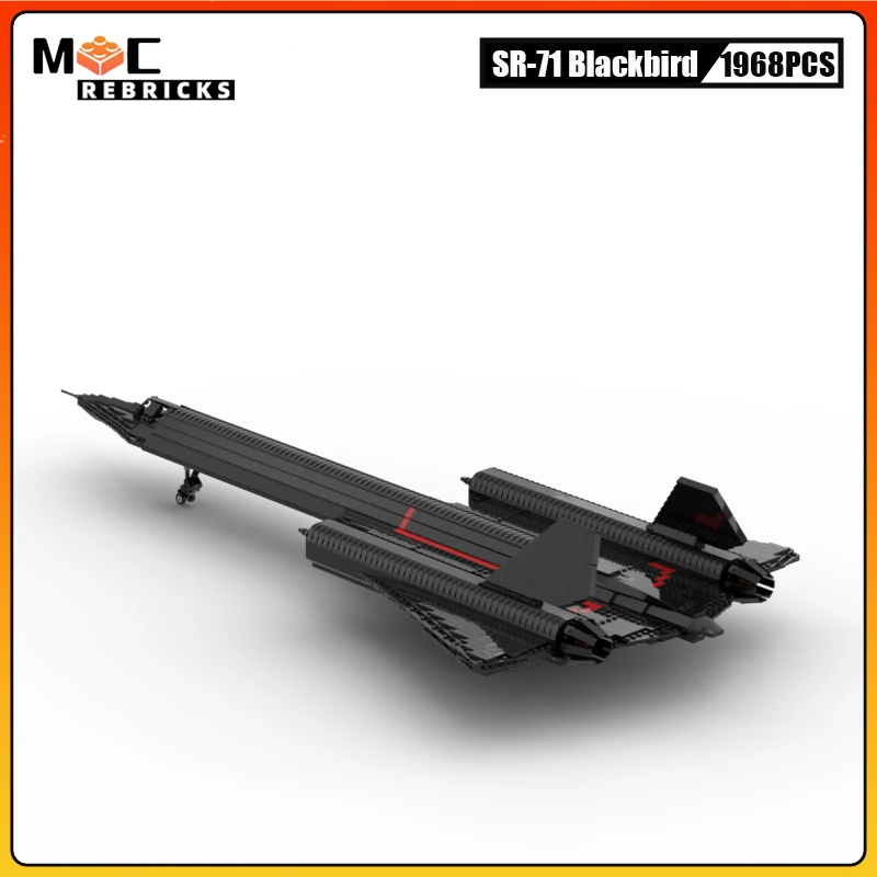 MOCREBRICKS Строительные блоки SR-71 Blackbird