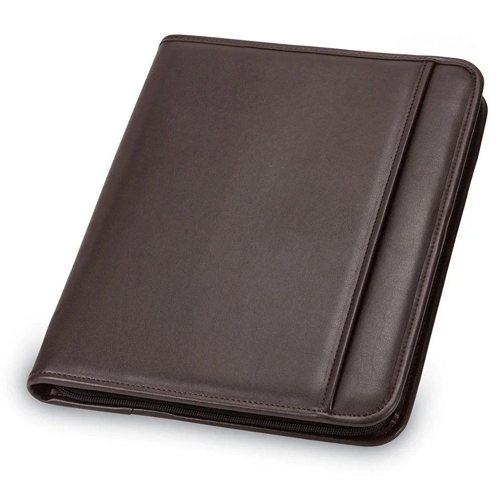 Черный пользовательские A4 из искусственной кожи Органайзеры для