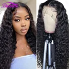 Бразильские волнистые парики на шнурке для чернокожих женщин, предварительно выщипанные 13x4, передние человеческие волосы, парик 4x4, парики на шнурках Remy