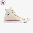 Оригинальные кроссовки Converse Chuck Taylor All Star Hi унисекс, мужская и женская спортивная обувь кремового цвета, 159484C - 101