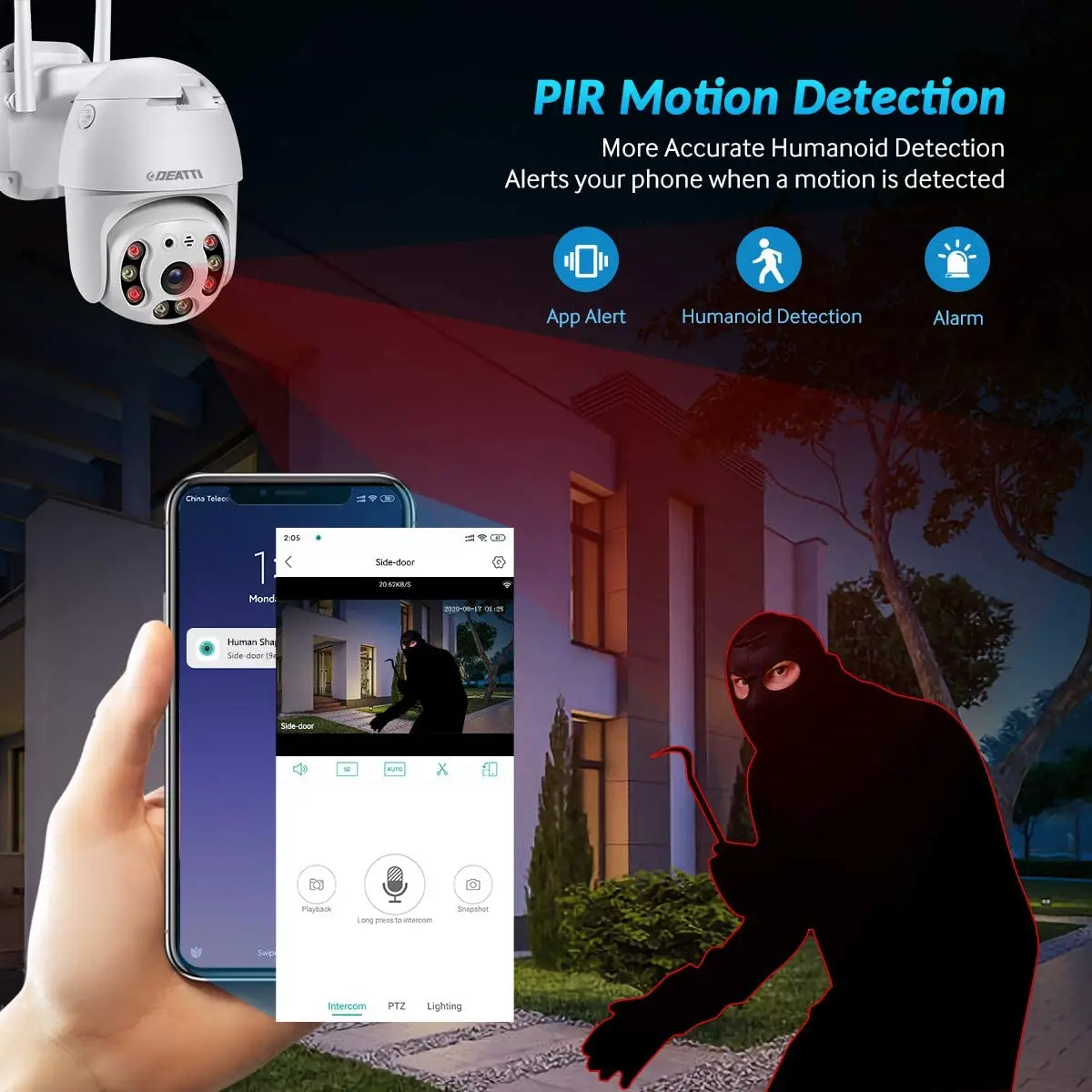 40% скидка 1080P PTZ Wi-Fi IP-камера deatto или TMEZON камера видеонаблюдения наружная