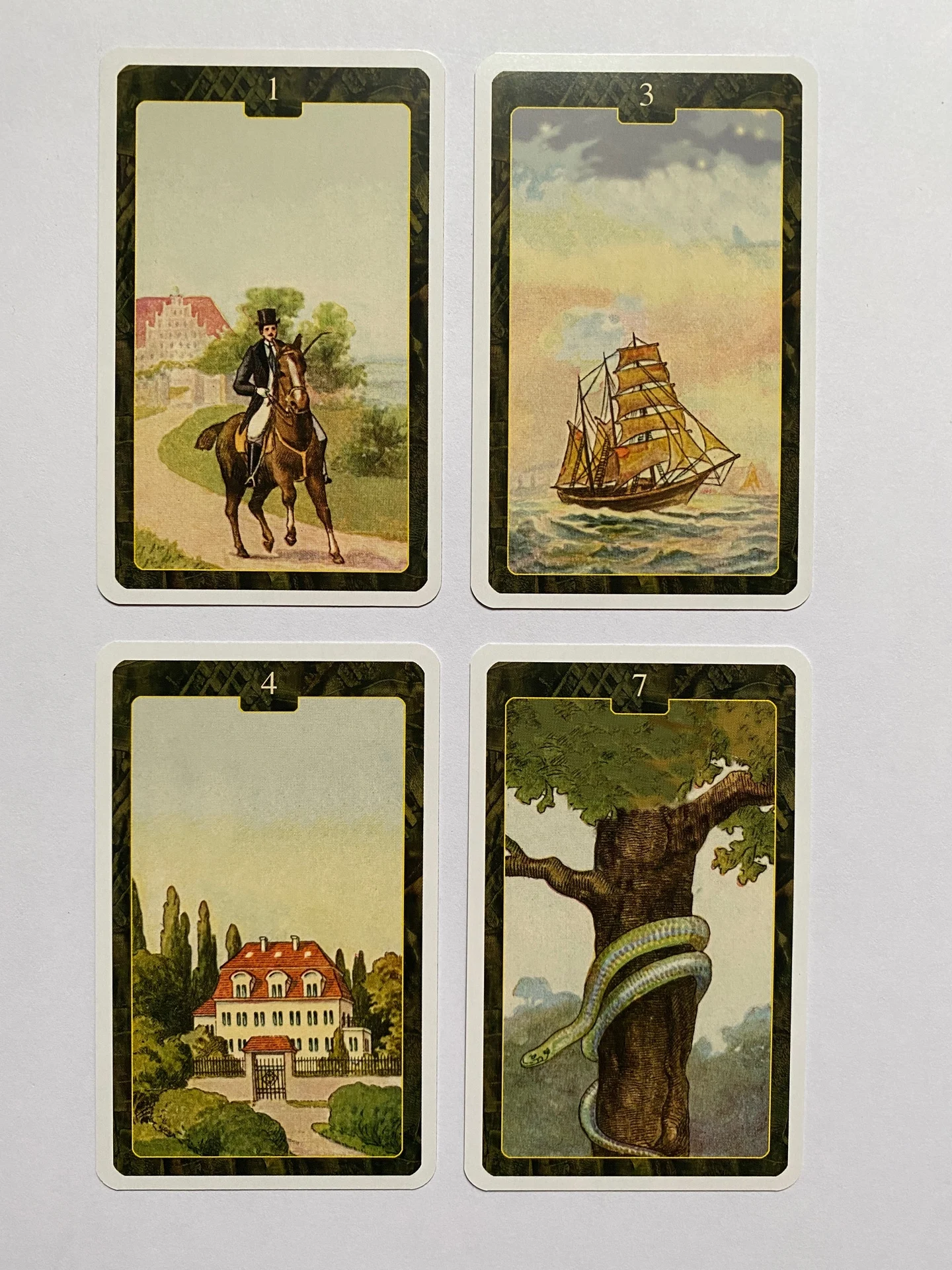Deck for fortune Lenorman 36 cards with a description in Russian | Игрушки и хобби