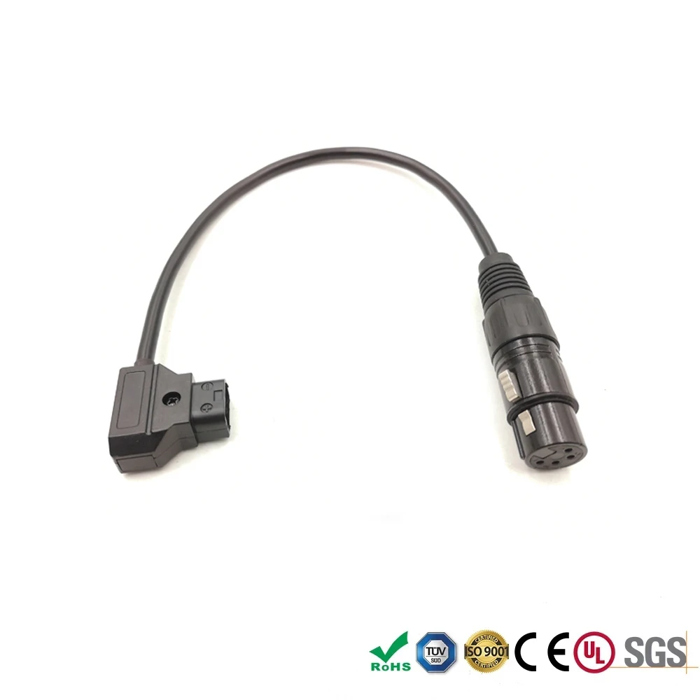 D-Tap к XLR 4-контактный Женский Кабель питания для Sony Canon Panasonic AJA CION Camera Roland R88 GH4-YAGH BMSC