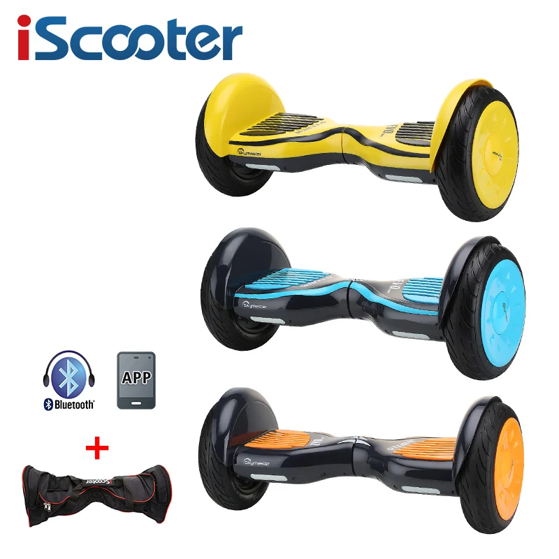 IScooter 10 дюймов Hoverbaord samsung батарея Электрический самобалансирующийся скутер для взрослых детей скейтборд 10 колес 700 Вт Ховерборд